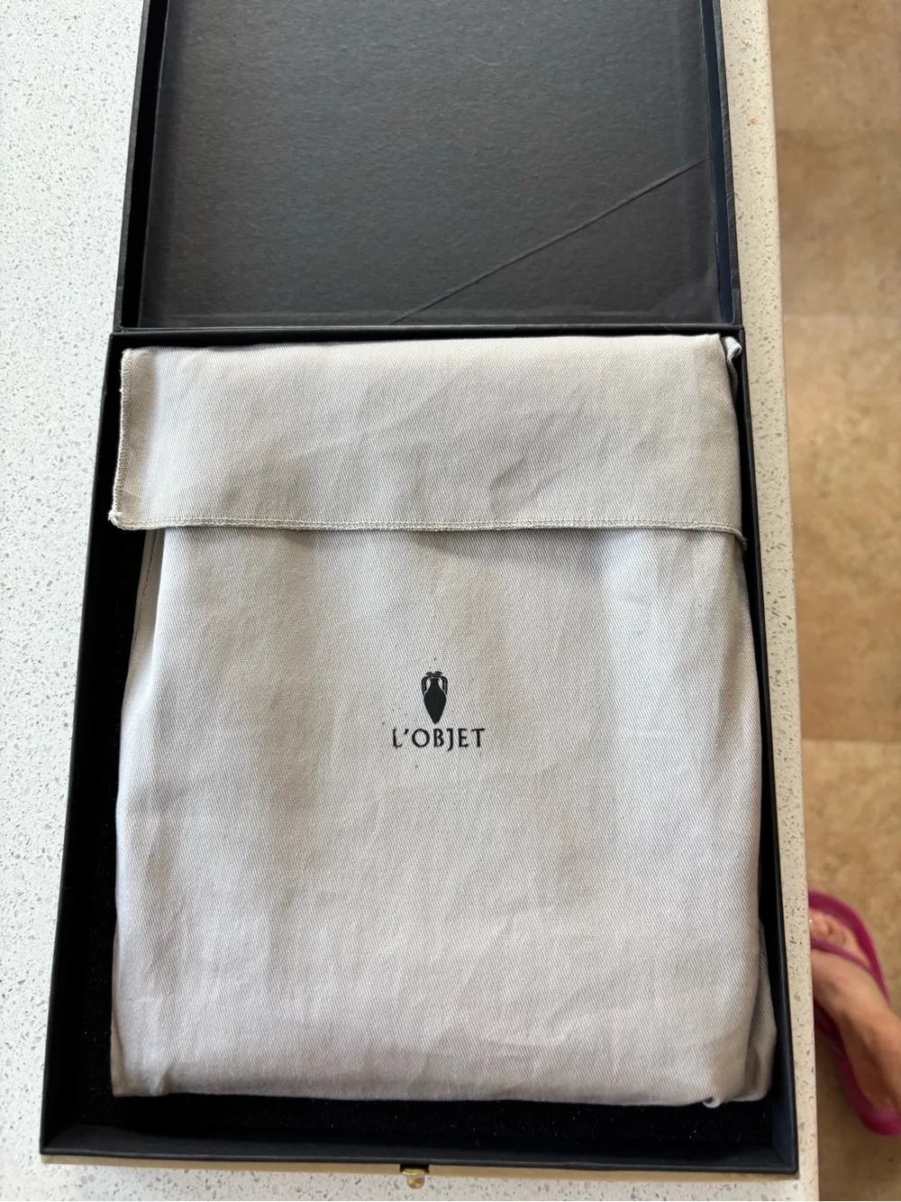 L'OBJET Silver Braided Photo Frame